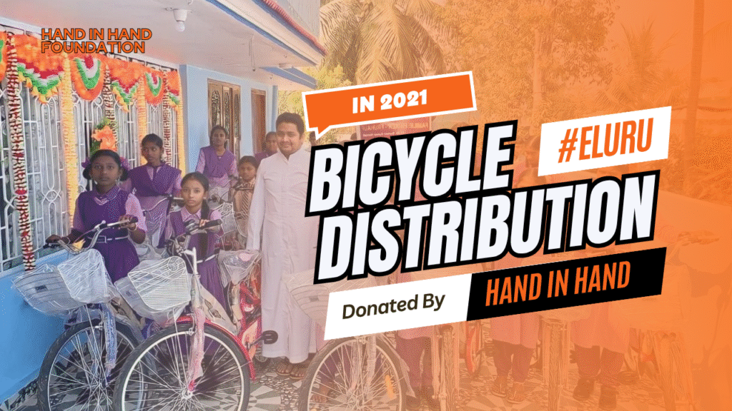 Pedaling Towards a Brighter Future: Hand in Hand Foundation’s Bicycle Distribution in Bhaskararaopeta