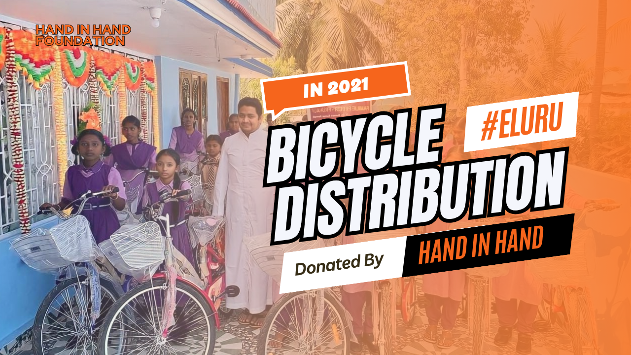 Pedaling Towards a Brighter Future: Hand in Hand Foundation’s Bicycle Distribution in Bhaskararaopeta